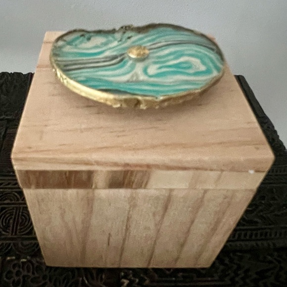 NEW (2) Ashland Coastal Prep Wood Lottoral Chic Containers - Picture 6 of 9